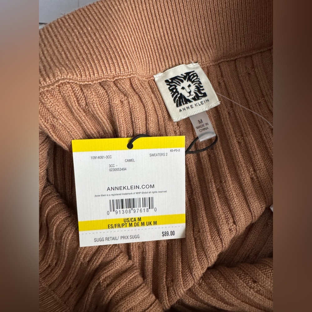 Anne Klein, long brown skirt (new with tag), size M - Picture 6 of 6